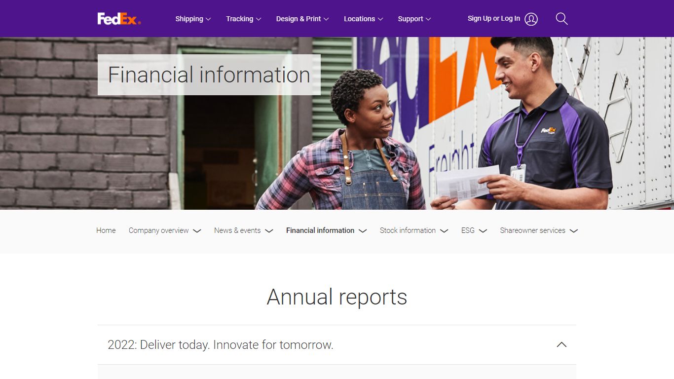Annual reports | FedEx
